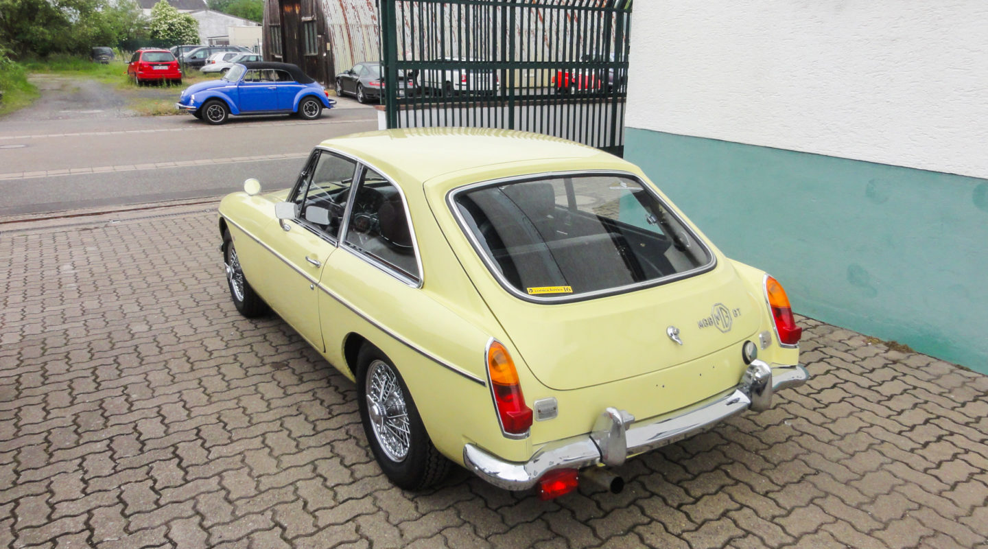 Automobile Genieser, MGB, MGT GT 11, Oldtimer, Liebhaberfahrzeug, Restauration, Bad Dürkheim, Vorderpfalz